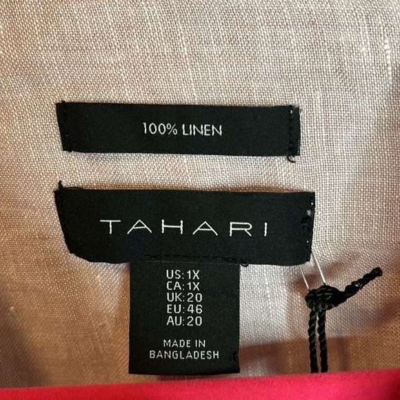 TAHARI | Linen Tunic? Top - Picture 4 of 10